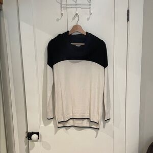 Black and Cream Women's Sweater